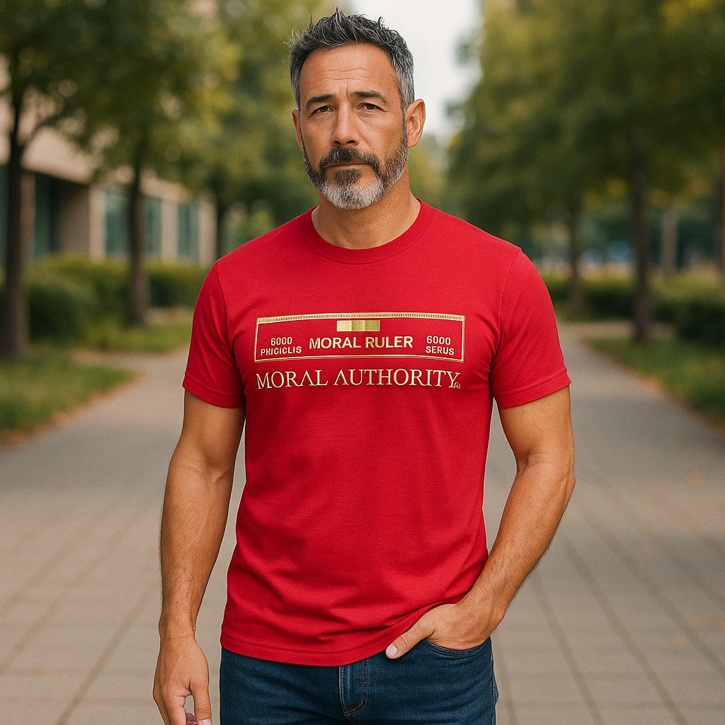 Moral Ruler T-Shirt -Balance your thoughts with your actions